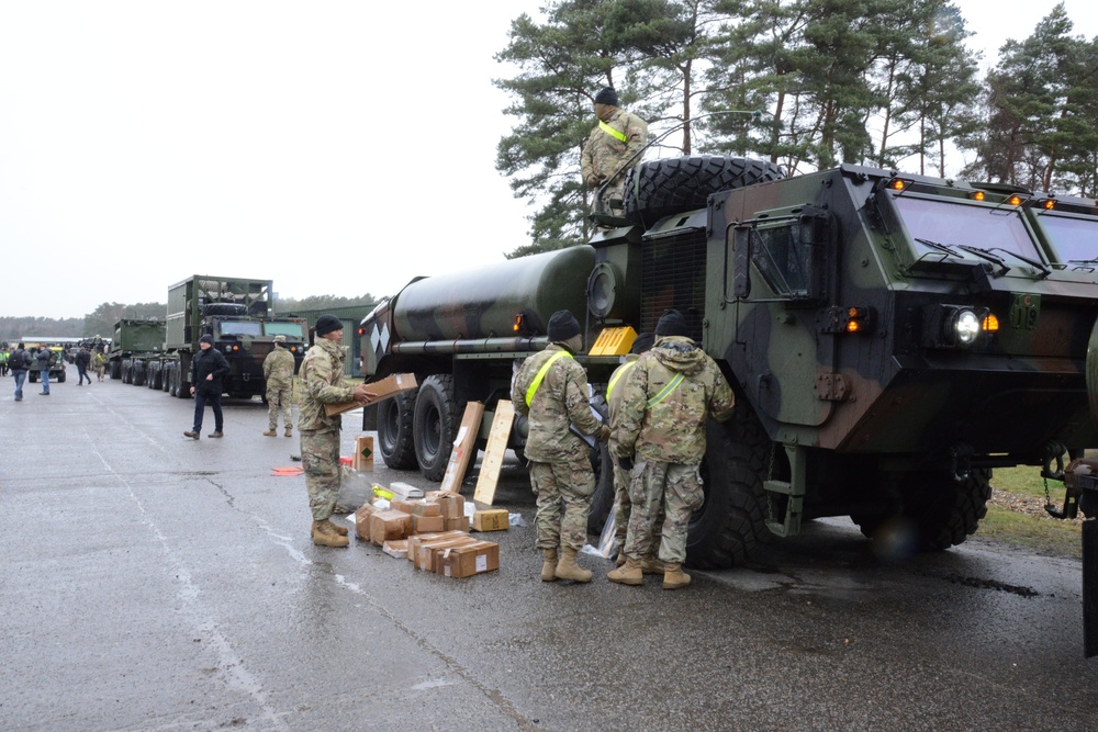 Zutendaal APS2 1st material issue for Defender Europe 2020