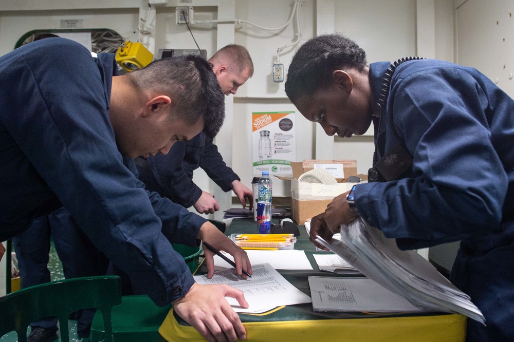 USS Green Bay E-5 advancement exam, March 12, 2020