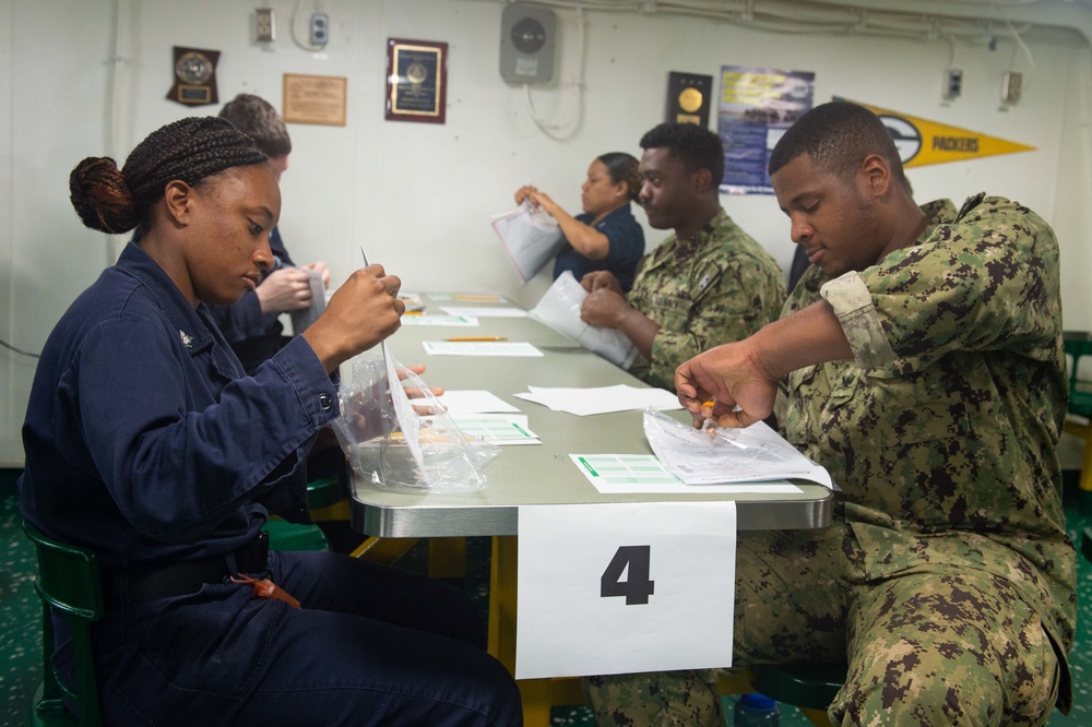 USS Green Bay E-5 advancement exam, March 12, 2020