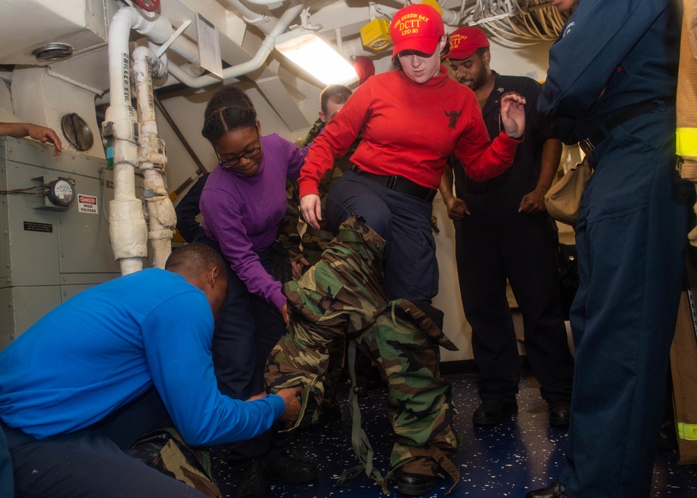 USS Green Bay CBR drill, March 12, 2020