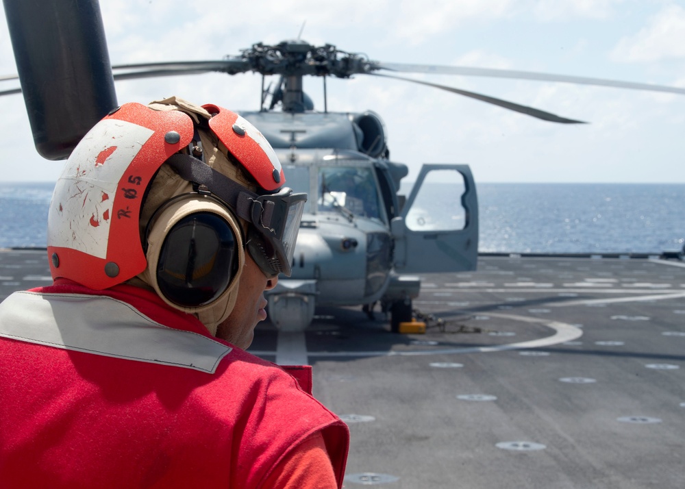 USS Gabrielle Giffords Flight Operations