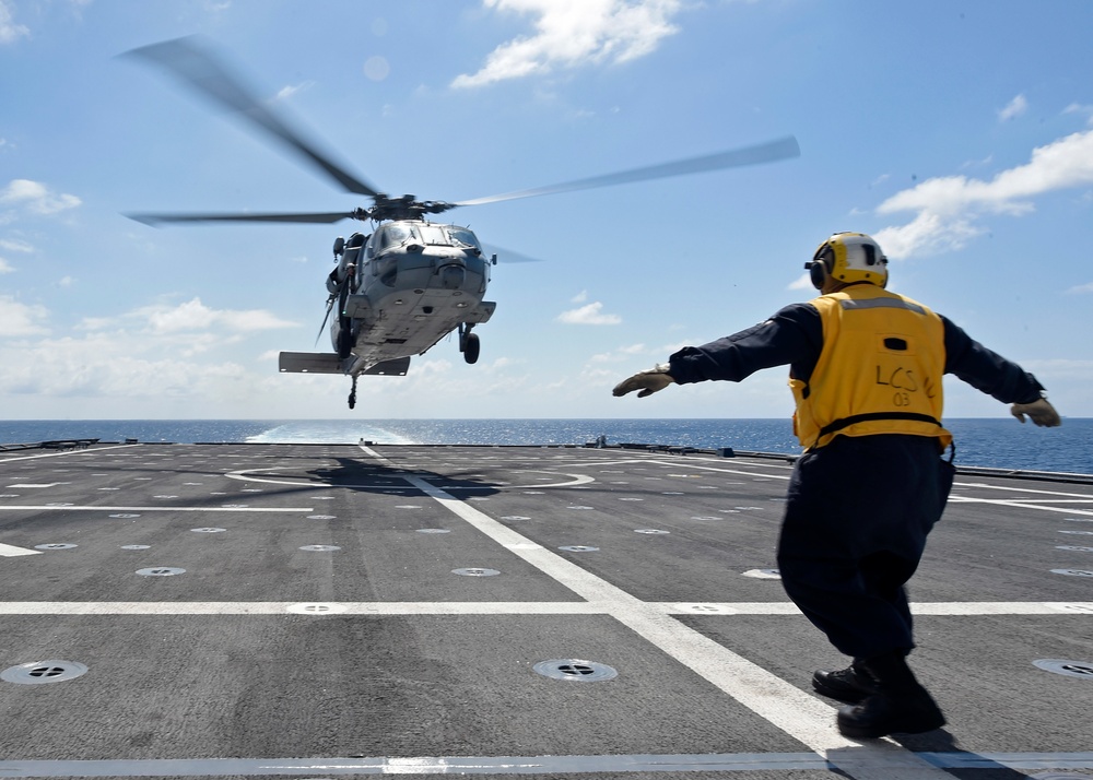 USS Gabrielle Giffords Flight Operations