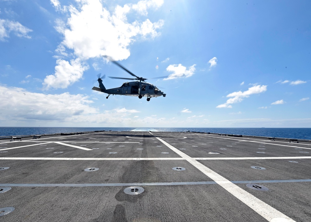 USS Gabrielle Giffords Flight Operations