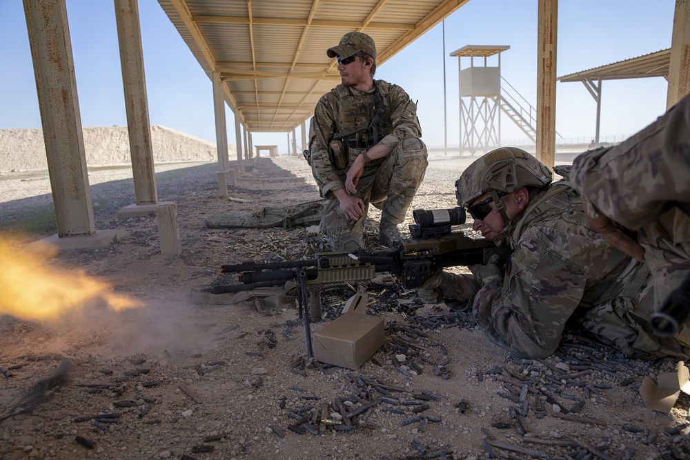 1-25 Team Live Fire Exercise at Al Asad Air Base