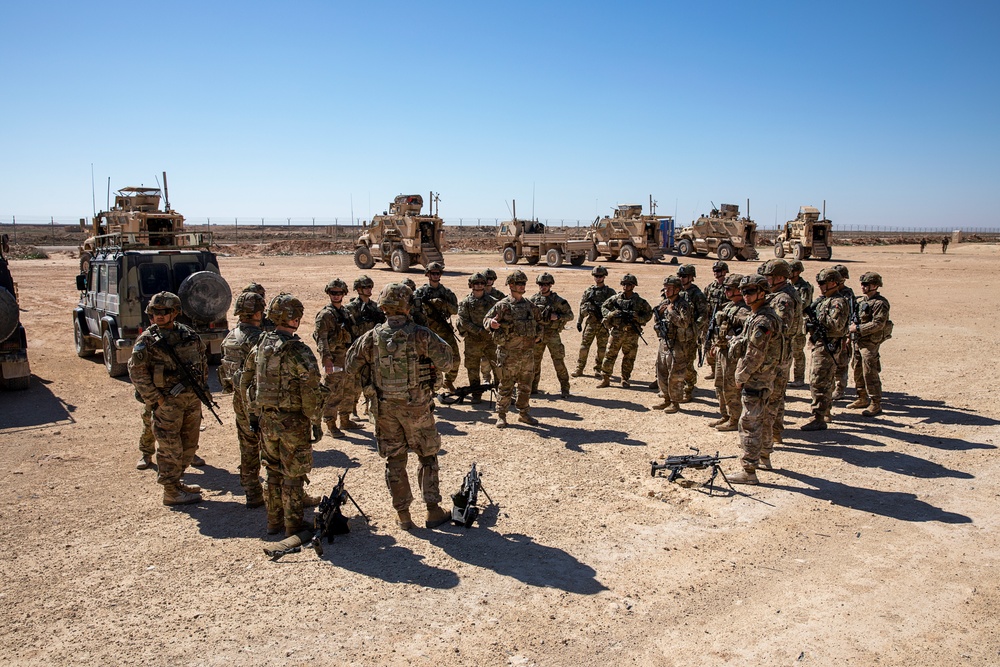 1-25 Team Live Fire Exercise at Al Asad Air Base