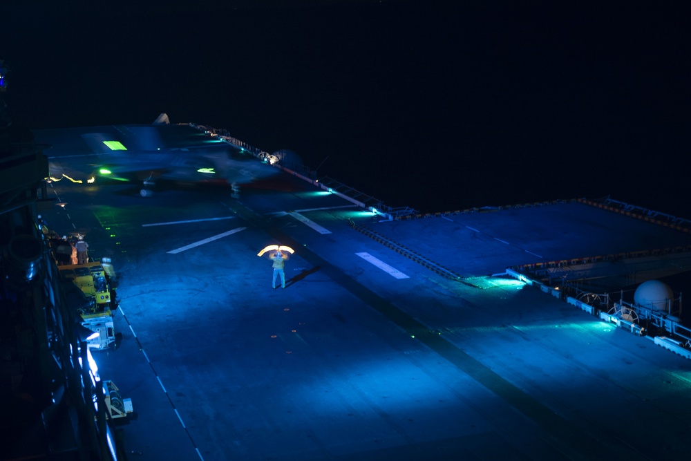 USS America (LHA 6) night operations