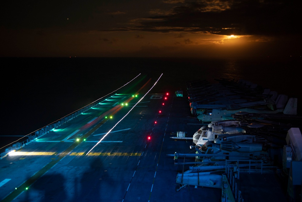 USS America (LHA 6) night operations