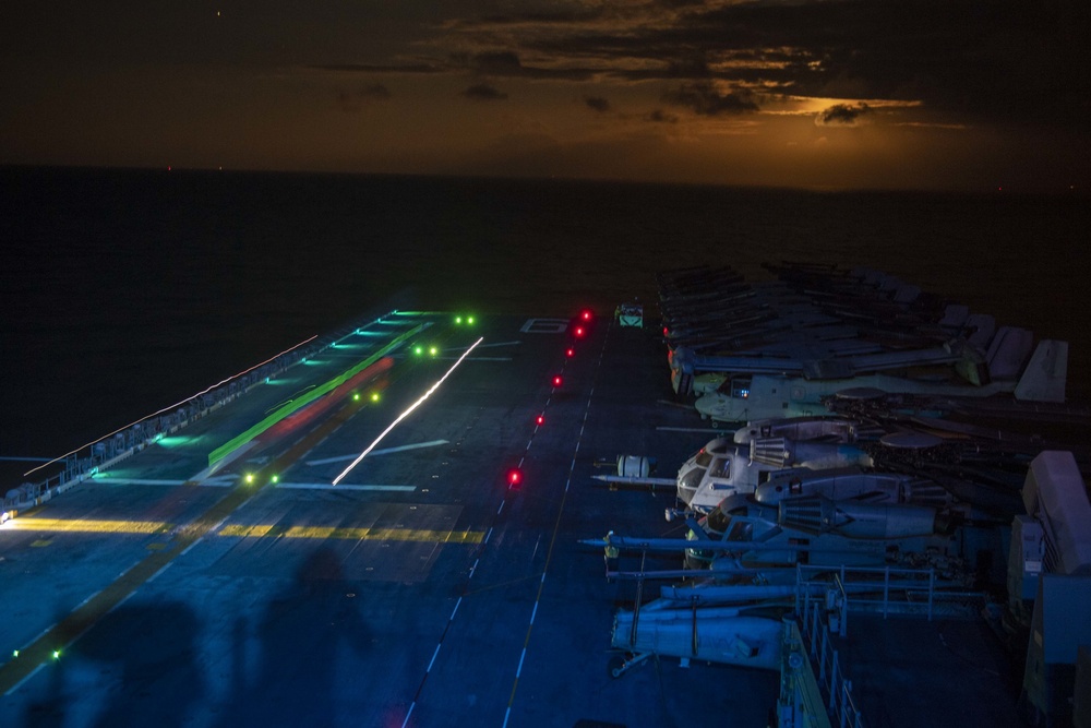 USS America (LHA 6) night operations