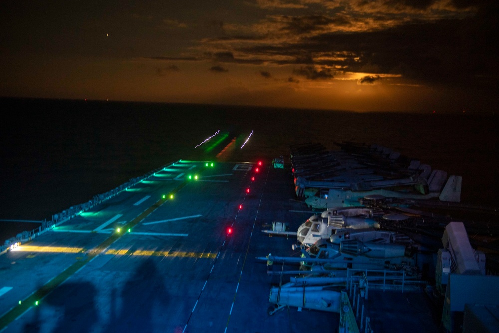 USS America (LHA 6) night operations