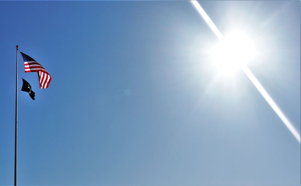 American Flag and Fort McCoy