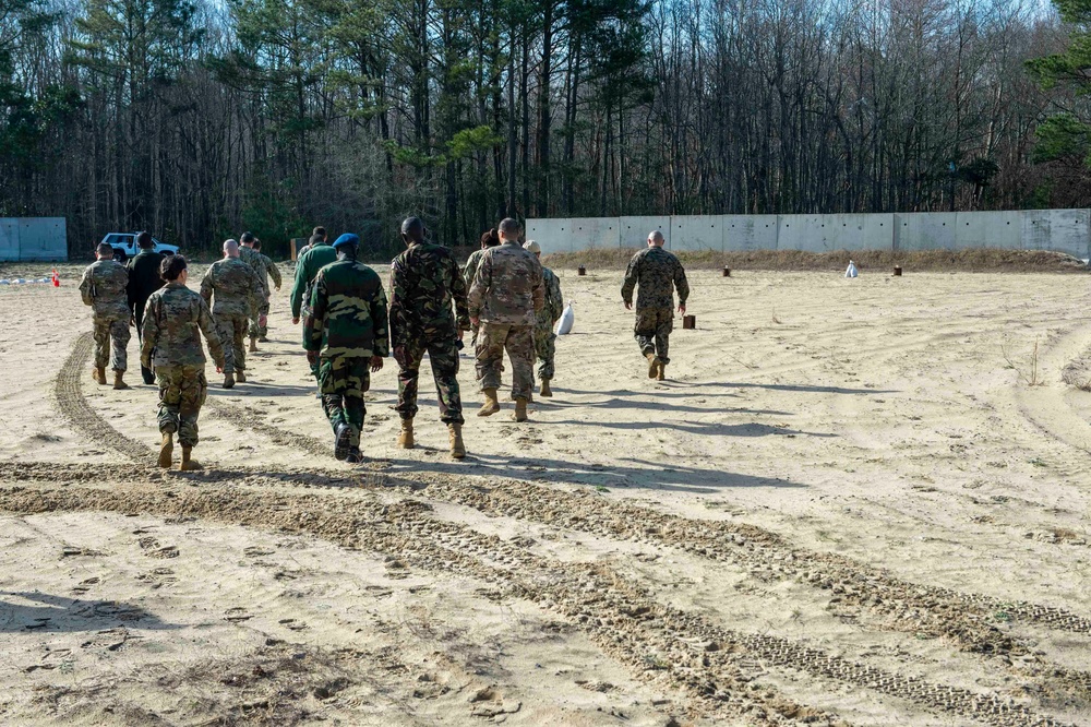 AFRICOM and African Partner Forces Visit EOD Training Unit