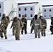 Fort McCoy CWOC Class 20-04 students practice pulling ahkio sled as a squad