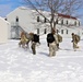 Fort McCoy CWOC Class 20-04 students practice pulling ahkio sled as a squad