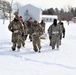 Fort McCoy CWOC Class 20-04 students practice pulling ahkio sled as a squad