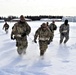 Fort McCoy CWOC Class 20-04 students practice pulling ahkio sled as a squad