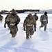 Fort McCoy CWOC Class 20-04 students practice pulling ahkio sled as a squad