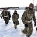 Fort McCoy CWOC Class 20-04 students practice pulling ahkio sled as a squad