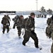 Fort McCoy CWOC Class 20-04 students practice pulling ahkio sled as a squad