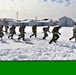 Fort McCoy CWOC Class 20-04 students practice pulling ahkio sled as a squad