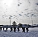 Fort McCoy CWOC Class 20-04 students practice pulling ahkio sled as a squad