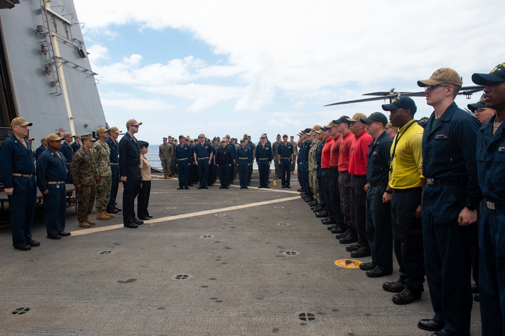 USS Green Bay all-hands call, March 13, 2020