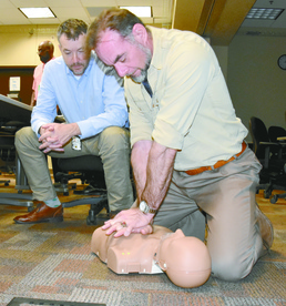 DPTMS team learns CPR, AED operation