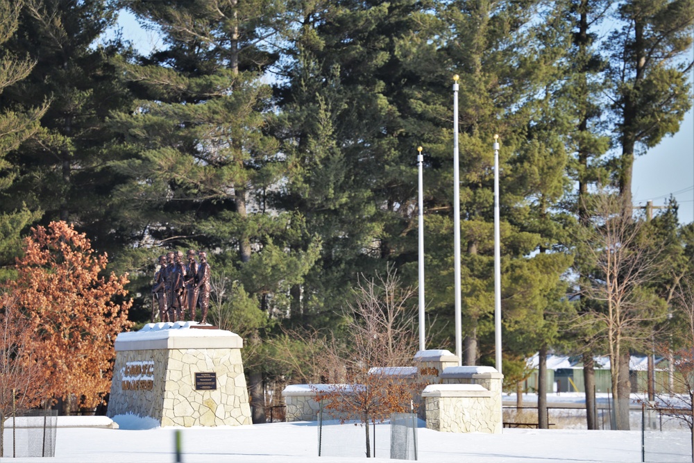 February Views of Fort McCoy Commemorative Area