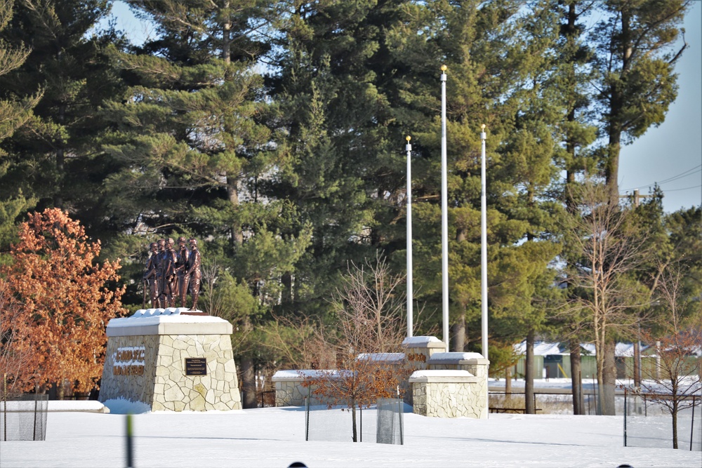 February Views of Fort McCoy Commemorative Area