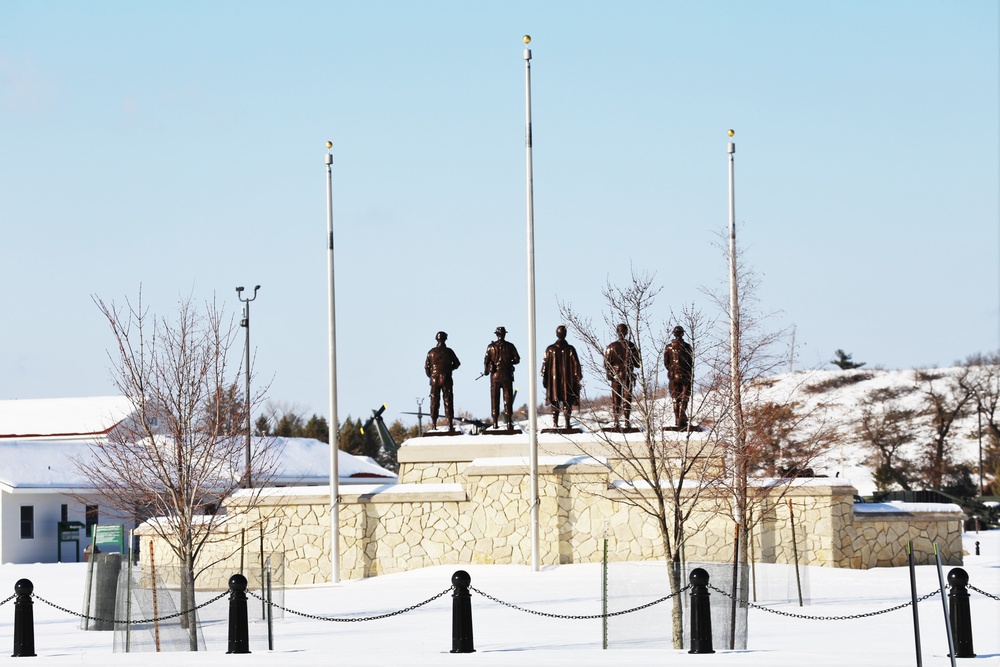 February Views of Fort McCoy Commemorative Area