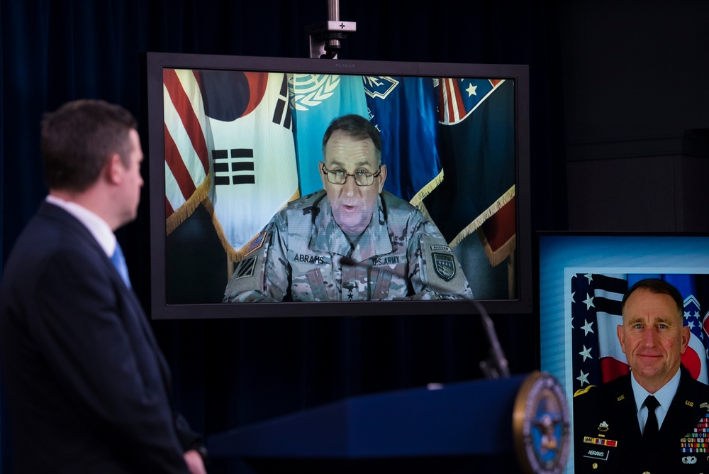 USFK Commander Briefs Pentagon Reporters