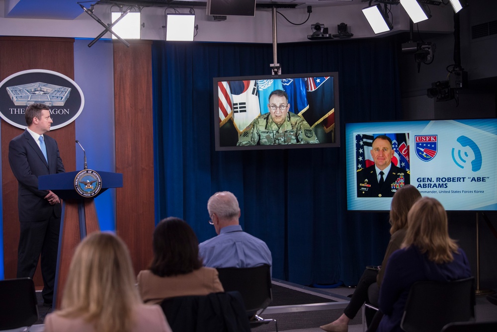 USFK Commander Briefs Pentagon Reporters