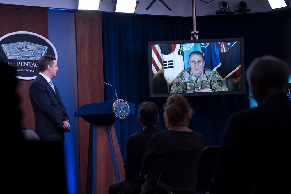 USFK Commander Briefs Pentagon Reporters