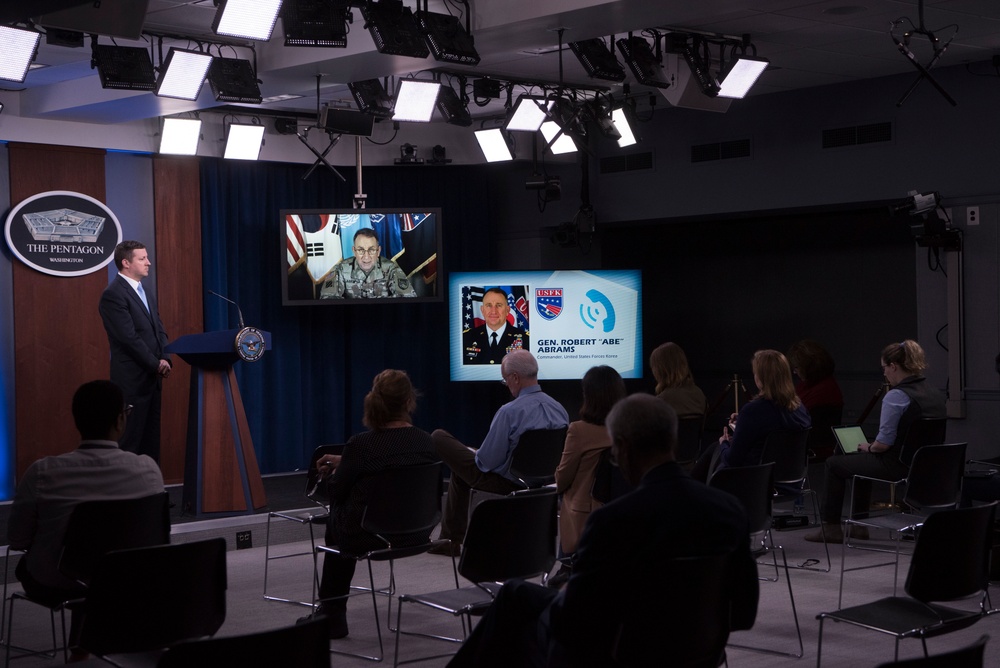 USFK Commander Briefs Pentagon Reporters