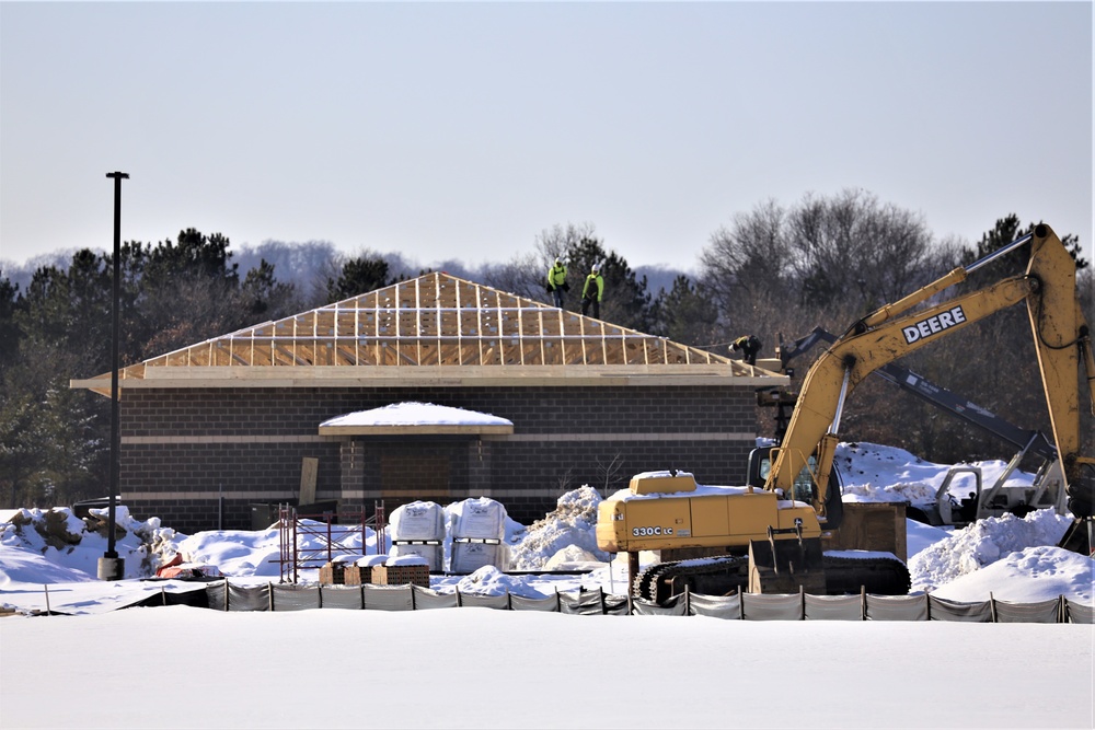 Construction on new simulations buildings at Fort McCoy