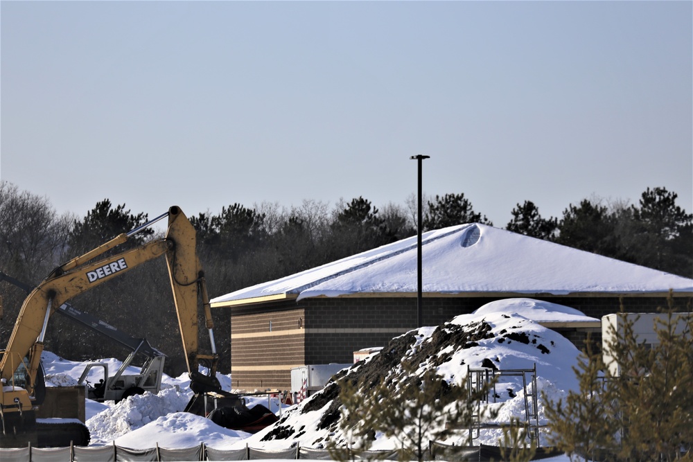 Construction on new simulations buildings at Fort McCoy