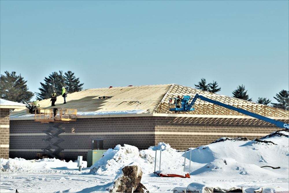 Construction on new simulations buildings at Fort McCoy
