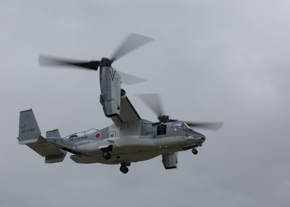 EOTG Rappelling training with Japanese V-22 Osprey