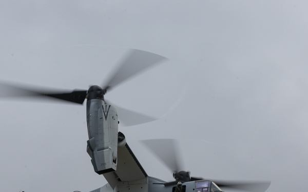 EOTG Rappelling training with Japanese V-22 Osprey