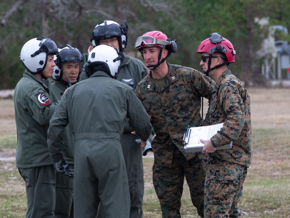 EOTG Rappelling training with Japanese V-22 Osprey
