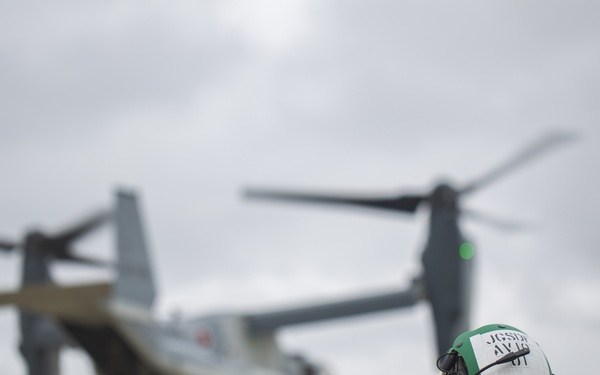 EOTG Rappelling training with Japanese V-22 Osprey