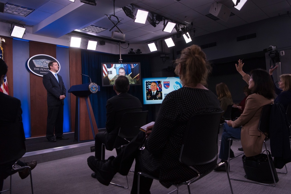 USFK Commander Briefs Pentagon Reporters