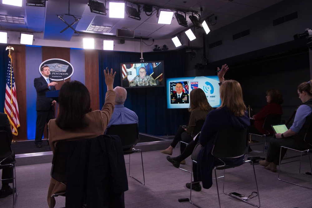 USFK Commander Briefs Pentagon Reporters
