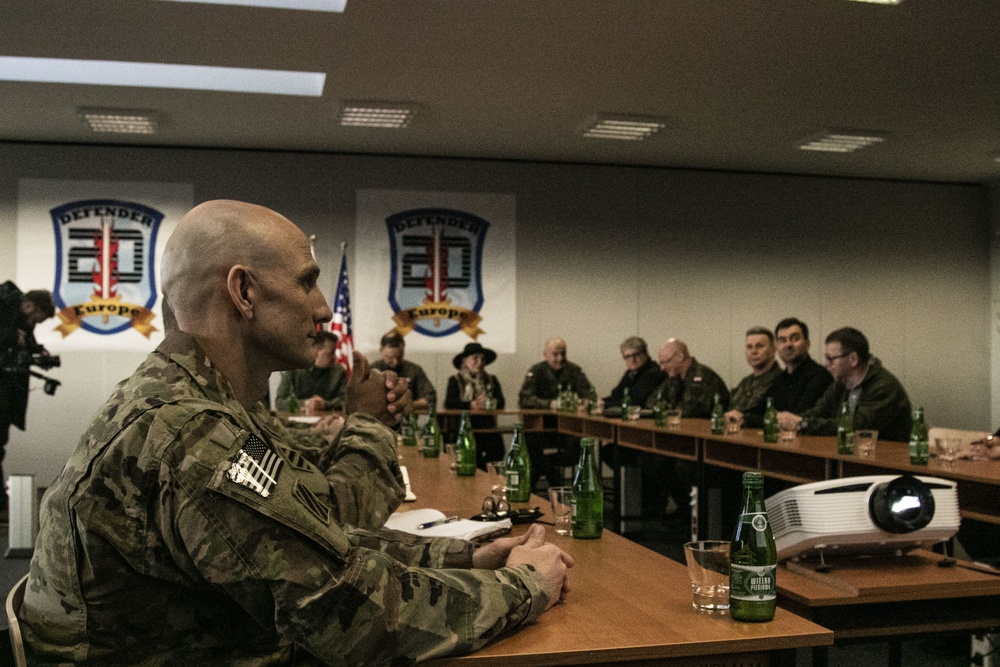 President of the Republic of Poland visits Spartan Brigade Soldiers apart of DEFENDEREurope 20