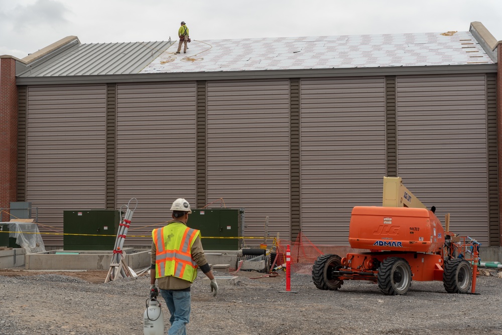 Roof material installation