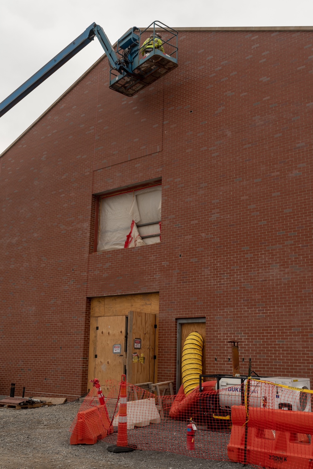 Brick work on the chilled water plant