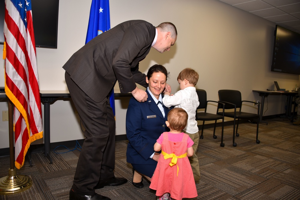 Lt. Col. Shannon Swanson promotion ceremony