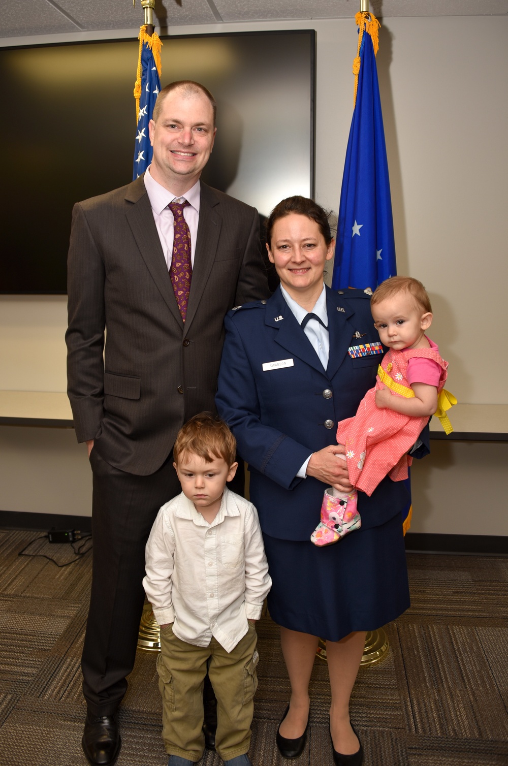 Lt. Col. Shannon Swanson promotion ceremony