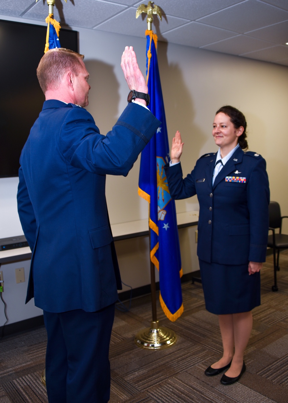 Lt. Col. Shannon Swanson promotion ceremony