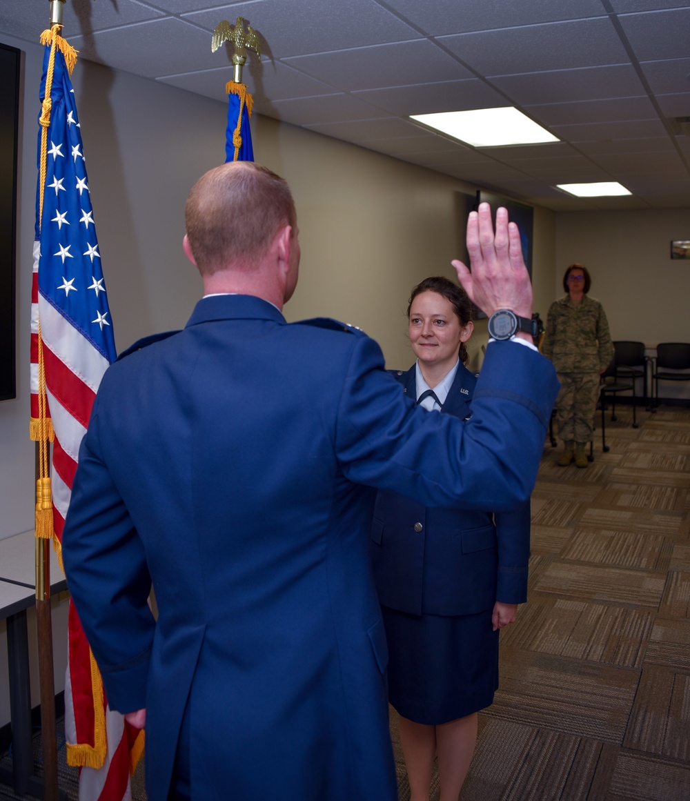 Lt. Col. Shannon Swanson promotion ceremony