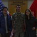 Cpl. Noah Ballow recieves the Navy and Marine Corps Medal